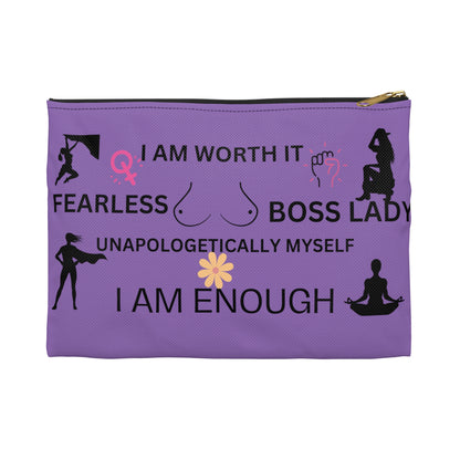 "I Am Worth It" Accessory Pouch