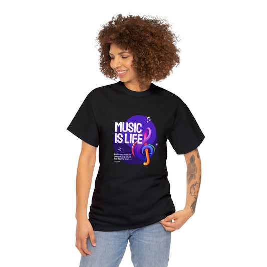 Music Is Life Cotton Tee