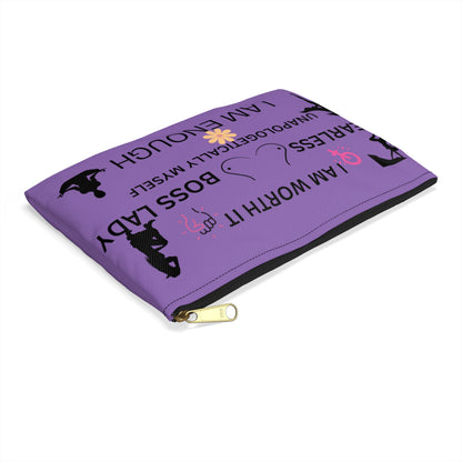 "I Am Worth It" Accessory Pouch