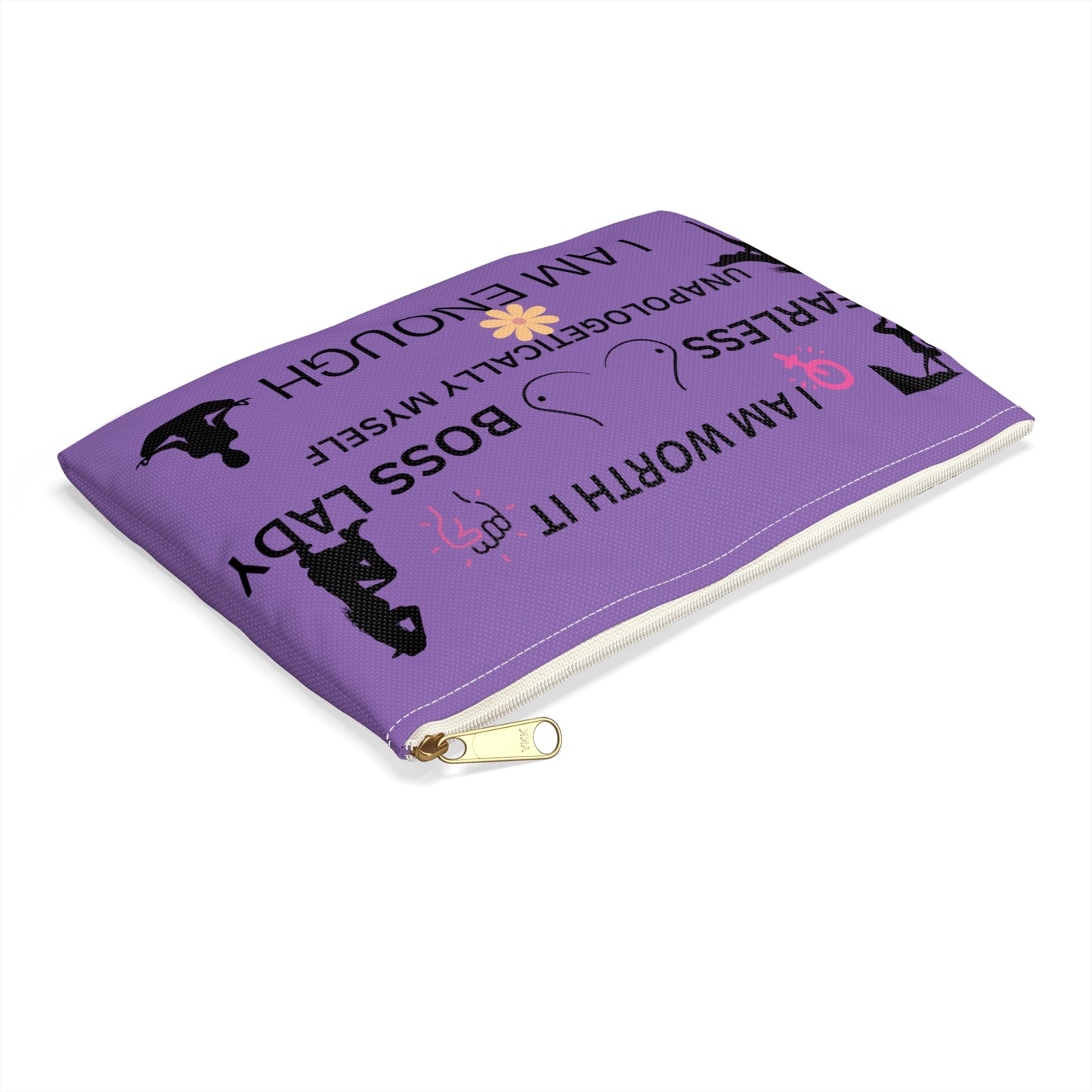 "I Am Worth It" Accessory Pouch