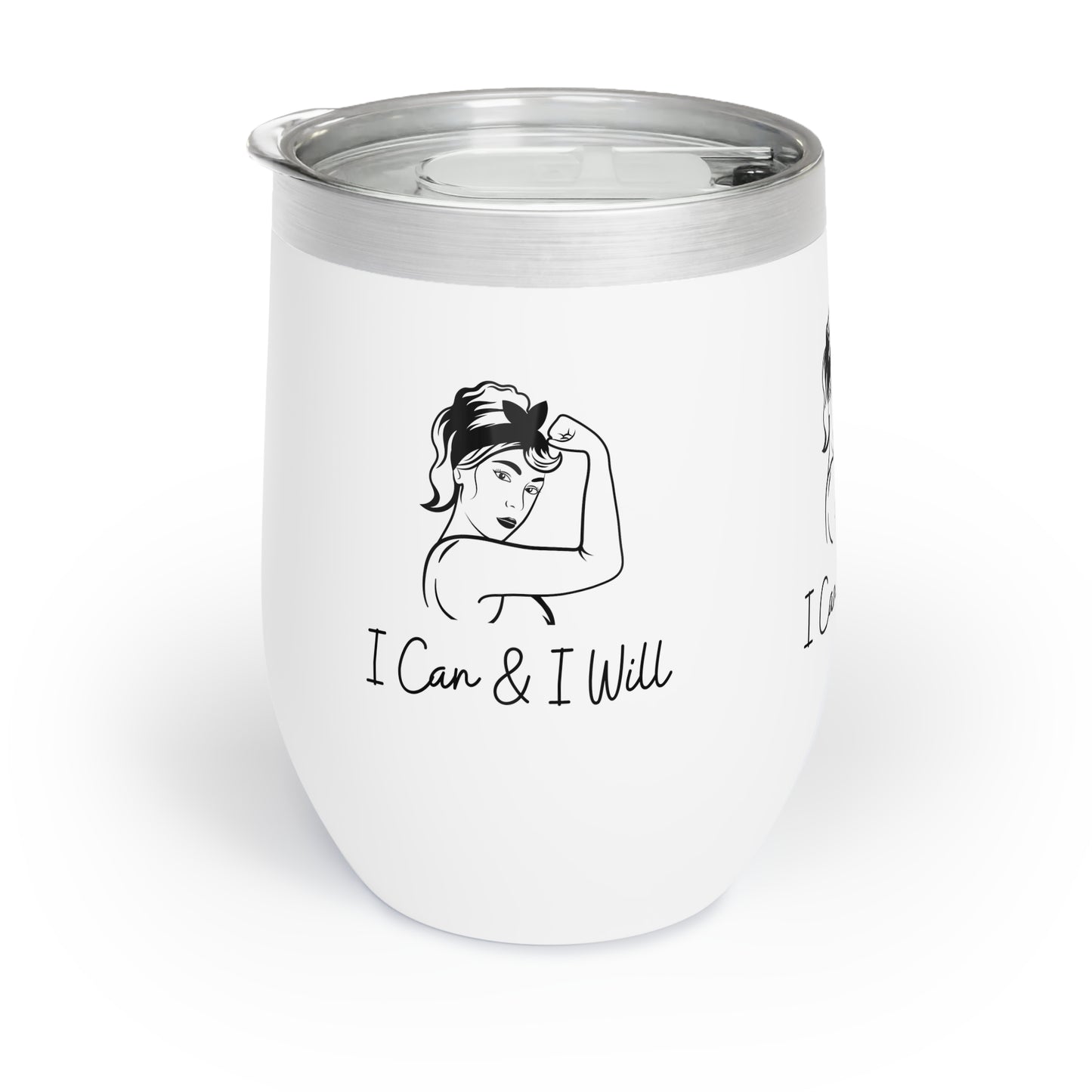 Rosie The Riveter Wine Tumbler